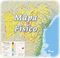 Mapa Fisico Bahia