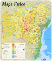 Mapa Fisico Bahia