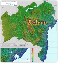 Mapa Relevo Bahia